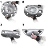 Тасове за джанти 13'' Versaco Dakar Silver/Black - Image 3