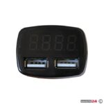 Елетрически вотметър 12/24V с 2 USB порта - 1629 - Image 2