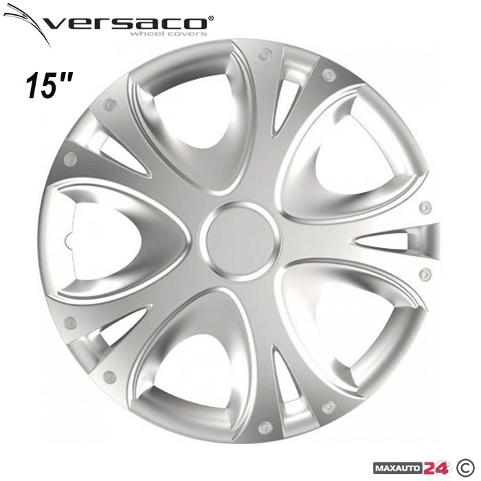 Тасове за джанти 15'' Versaco Dynamic Silver Тасове за джанти 15'' Versaco Dynamic Silver - Image 1
