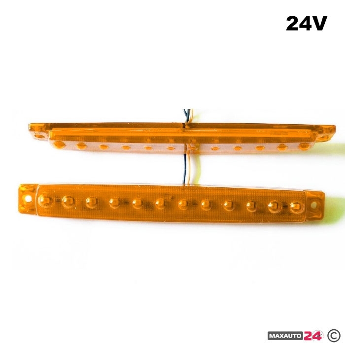 Габарит 0050 с 12 LED диода - 24V Оранжев Габарит 0050 с 12 LED диода - 24V Оранжев - Image 1