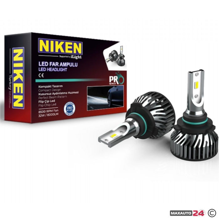 Диодни крушки Niken 9006 ПРО 2бр/к-т Диодни крушки Niken 9006 ПРО 2бр/к-т - Image 1