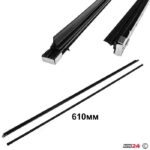 Пера за чистачки силикон 24'' - Черни - Image 2