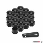 Капачки за болтове на джантите PA25-17“ 20 БР/К-Т - ЧЕРНО - Image 3