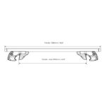 Напречни греди MENABO Fender 1466 L-120см Черни - Image 4