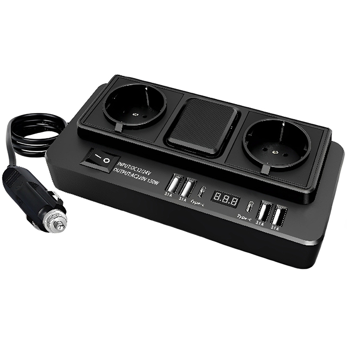 Преобразувател на напрежение от 12V/24V на 220V - 1668 Преобразувател на напрежение от 12V/24V на 220V - 1668 - Image 1